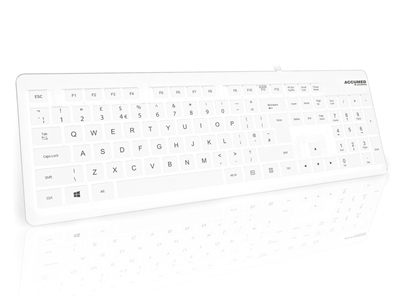 USB White IP68 Washable Medical Keyboard – Ceratech