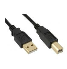 USB2.0 A-B 5M M-M GOLDPLATED – MicroConnect