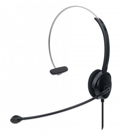 HEADSET MONO USB-A ON-EAR- RETAIL BOX ADJUSTABLE MICROPHONE – INTELLINET