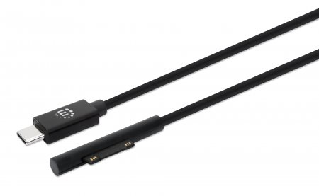 SURFACE CONNECT TO USB-C CABLE 1.8M MALE/MALE 15V/3A BLACK – INTELLINET