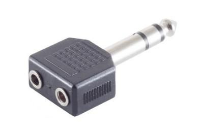 ADAPTER 6.3MM - 2X3.5MM M-F – MicroConnect
