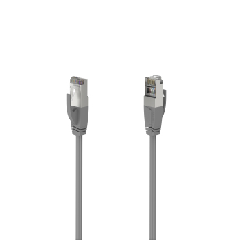 Hama CAT5e Patch Cable, F/UTP Shielded, 20 Metres, Grey – Hama