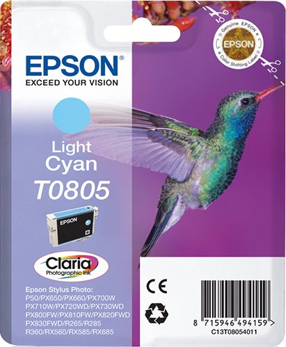 CLARIA PHOTOGRAPHIC INK LT.CYAN F/R265/RX560/R360 – Epson