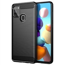 Samsung A21S Brushed Silicone - Black – JLC