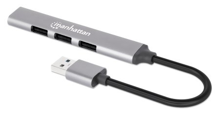 USB-A 4-PORT HUB-1X USB 3.0 AND 3X USB 2.0 GREY – INTELLINET