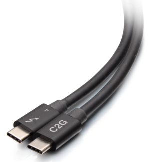 C2G 2.5FT THUNDERBOLT 4 USB C CABLE - USB C TO USB C - 40GBPS - M/M – Legrand