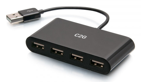 C2G 4-Port USB-A Hub - Hub - 4 x USB 2.0 - desktop – Legrand