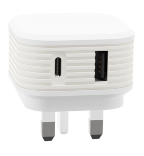 Dual Port Mains fast Charger 20W Eco White – Juice