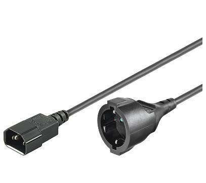 POWER CORD C14 -SCHUKO M-F – MicroConnect