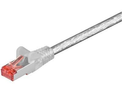 S/FTP CAT6 0.25m Transperant – MicroConnect