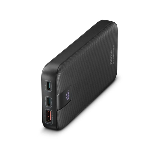 Hama PD 20 20000mAh Fast Charge Powerbank, USB-A, 2x USB-C, LED Capacity Indicator, Grey – Hama