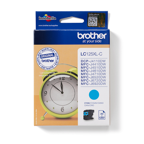 INK CARTRIDGE LC-125XLC CYAN 1200 PAGES – Brother