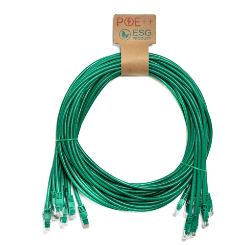 CNL 10PK 3M C6 Gn UTP PVC 24AWG FMB – Cablenet
