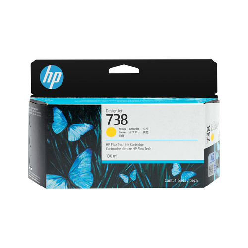 738 130-ml Yellow DesignJet Ink Cartridg – HP Inc