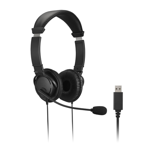 KENSINGTON HIFI USB HEADPHONES WITH MIC AND VOLUME CONTROL BUTT – KENSINGTON