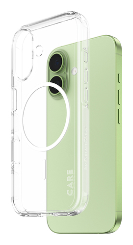 CARE BY FLAGSHIP CASE TRANSPARE W. WHITE MAGSAFE IPHONE 17 – PanzerGlass