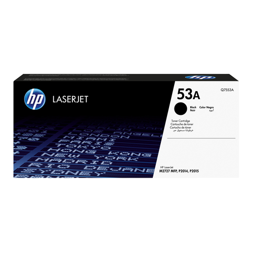TONER CARTRIDGE 53A BLACK F/ LJ P2015 3000 PAGES – HP Inc