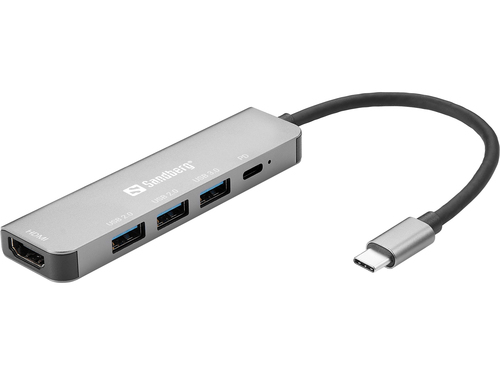 USB-C Dock HDMI+3xUSB+PD 100W – Sandberg