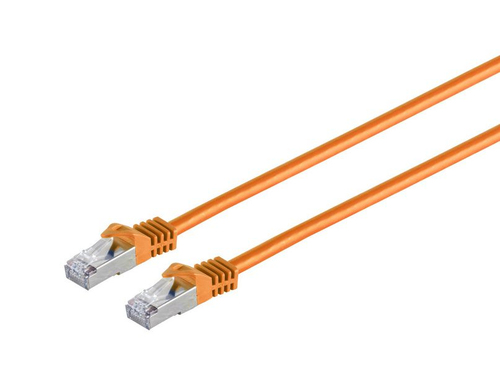 CAT 7 S/FTP RJ45 ORANGE 0.50M – MicroConnect