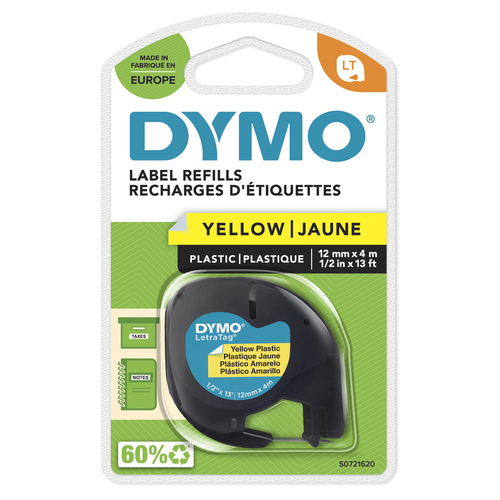 PLASTIC TAPE 12MMX4M BLACK/YELLOW – NEWELL RUBBERMAID