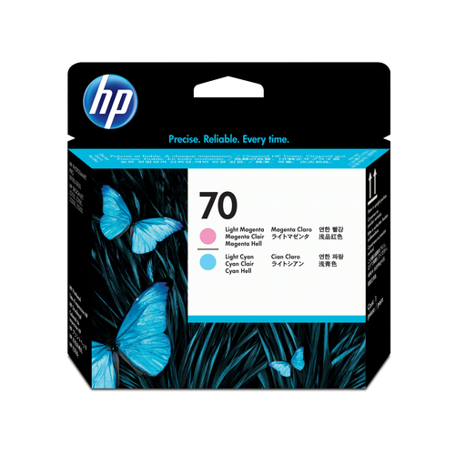 HP 70 - C9405A - 1 x Light Magenta,1 x Light Cyan - Printhead - For DesignJet Z2100, Z3100, Z3200, Z5200, Photosmart Pro B8850, Pro B9180 – HP Inc