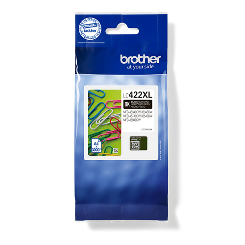 Black Ink Cartridge . Single Blister Pack. Prints about 3 000 pages. – Brother