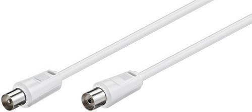 COAX M-F 5M WHITE 75 OHM – MicroConnect