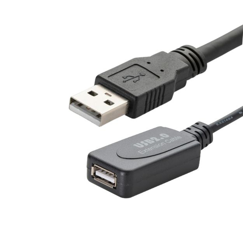 10M USB 2 HIGH SPD ACTIVE EXT CBL A MALE TO A FEMALE BLCK – Group Gear