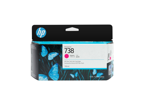 738 130-ml Magenta DesignJet Ink – HP Inc