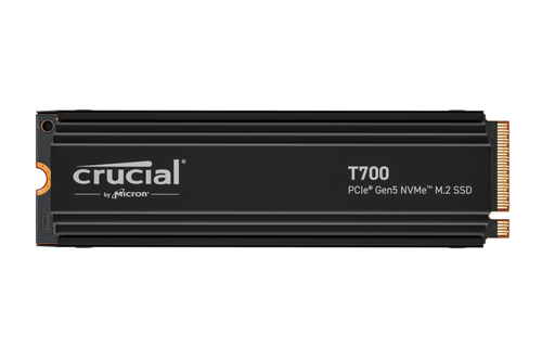CRUCIAL T700 1TB PCIE GEN5 NVME M.2 SSD WITH HEATSINK – Micron