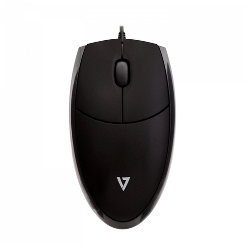 MOUSE OPTICAL ALL BLACK USB 3 BUTTON WHEEL MOUSE 1000DPI – V7