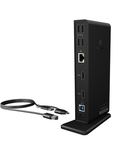 USB 3.0 NOTEBOOK DOCKINGSTATION DISPLAYLINK 2X HDMI – RaidSonic