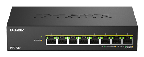 8-Port 2.5G Multi-Gigabit PoE++Unmanage – D-Link Systems