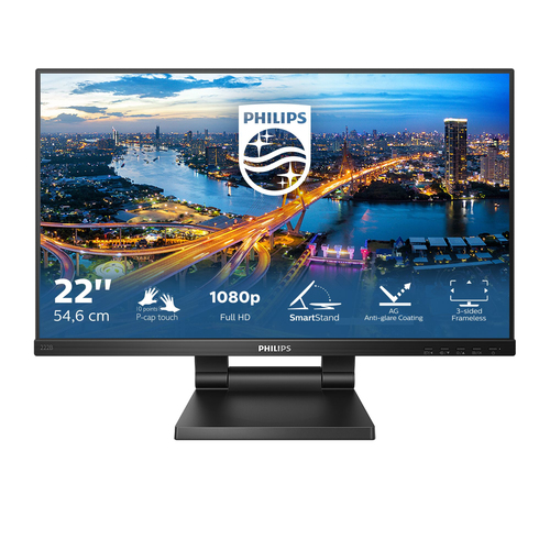 22" Black LCD Monitor Full HD VGA – Philips