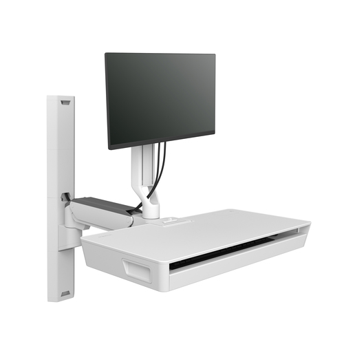 CAREFIT COMBO SYSTEM WITH WORKSURFACE, SNOW – Ergotron