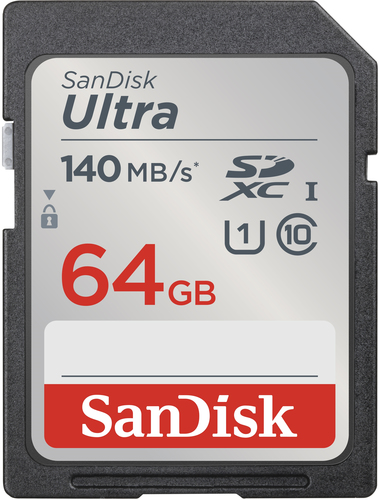 Ultra 64GB SDXC 140MB/s – SanDisk