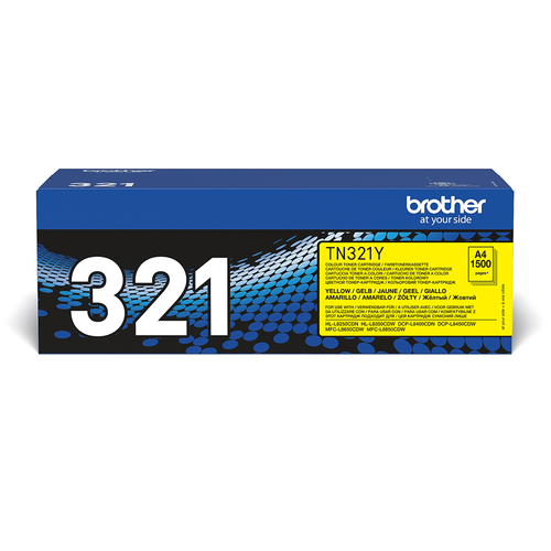 TN-321Y TONER CARTRIDGE YELLOW F/ HL-L8250CDN 1500PGS – Brother