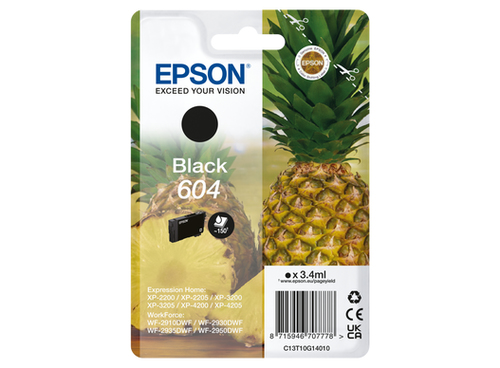 SINGLEPACK BLACK 604 INK – Epson