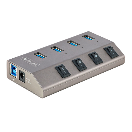 4-PORT SELF-POWERED USB-C HUB WITH DIVIDUAL ON/OFF SWITCHES – StarTech.com