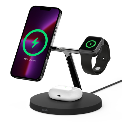 MAGSAFE 3-IN-1 WIRELESS CHARGER BLK – Belkin Components