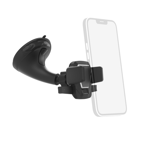 Hama Easy Snap Car Mobile Phone Holder with Suction Cup, 360° Rotation – Hama