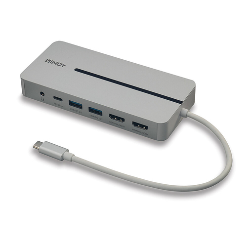USB 3.2 Type C Mini Dock 2x HDMI 4K – Lindy
