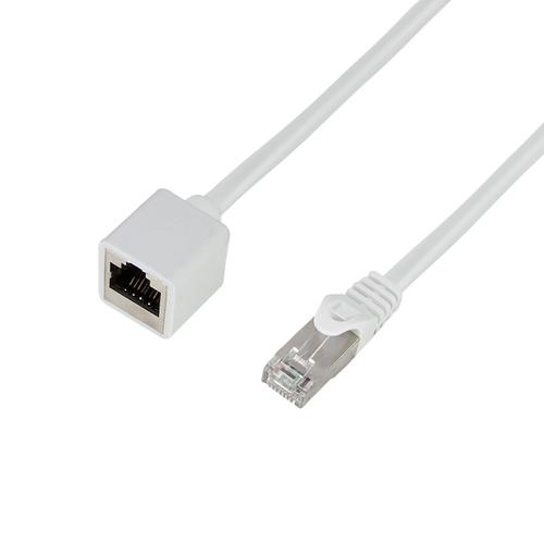 Cat.6A premium patch cable extension, white, 10 m – LogiLink