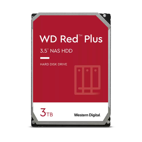 HDD Red Plus 3TB 3.5 SATA 256MB – Western Digital