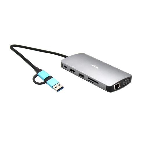 I-TEC USB 3.0 3X LCD NANO DOCK USB 3.0 USB-C/TB3 LAN PD 100W – ITEC