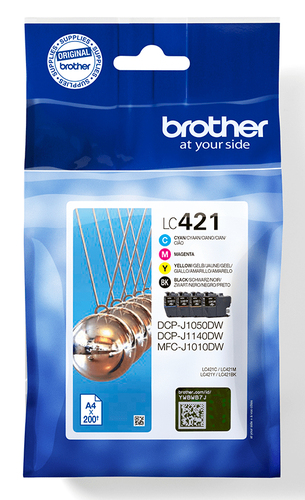 PACK OF 4 BLACK CYAN MAGENTA AND YELLOW K CARTRIDGES STANDA – Brother