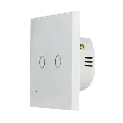 WiFi Smart EU Light Switch, 2-gang, Tuya compatible – LogiLink