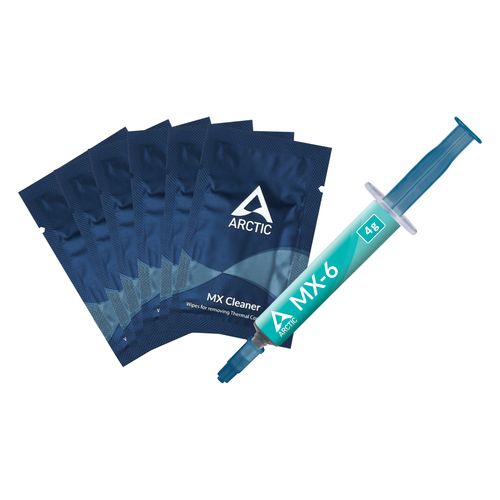 Arctic MX-6 Thermal Compound 4g Syringe & 6x MX Cleaner Wipes – Arctic Cooling