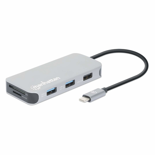 USB-C DOCK/HUB/READER 6-PORT- HDMI/NETWORK/USB-A(X3)/USB-C PD – INTELLINET