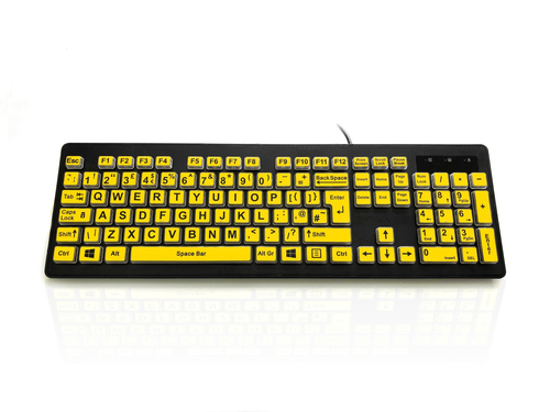 Accuratus Rainbow 2 USB High Visibility Keyboard with Extra Large Keys For Early Learning & Visual Impairment. Supplied by Hypertec – Ceratech